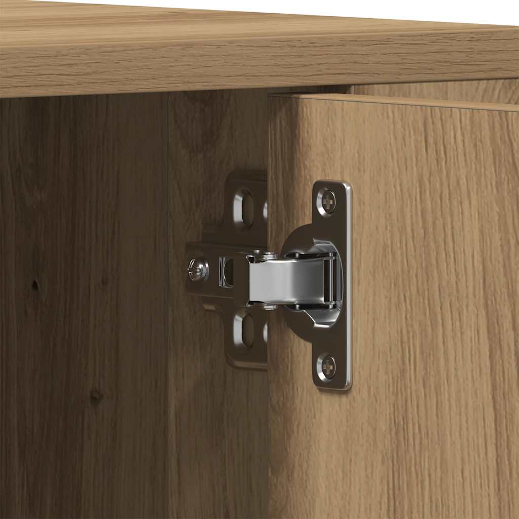 TV szekrény kézműves tölgy 100 x 35 x 40 cm Faanyag