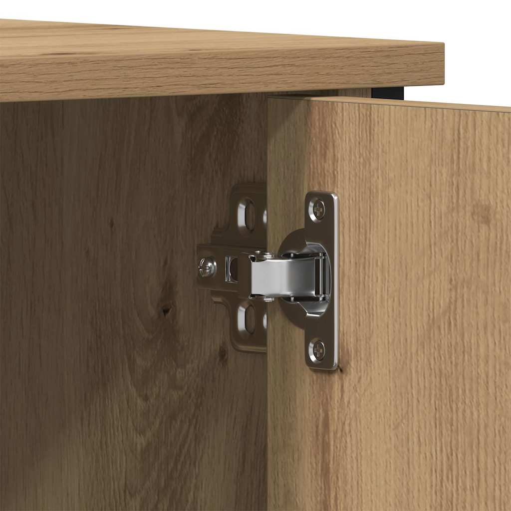 TV szekrény kézműves tölgy 100 x 40 x 50 cm Faanyag