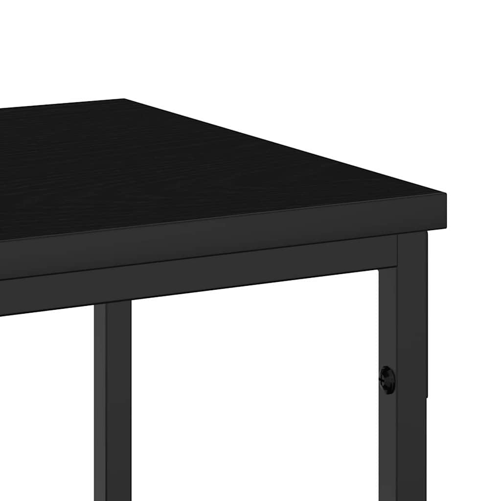 Konzolasztal polcokkal Egyéb Musta tammi 180 x 30 x 75 cm