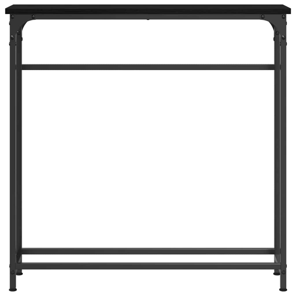 Konzolasztal Musta tammi 75 x 19.5 x 75 cm Műgyantás fa és fém