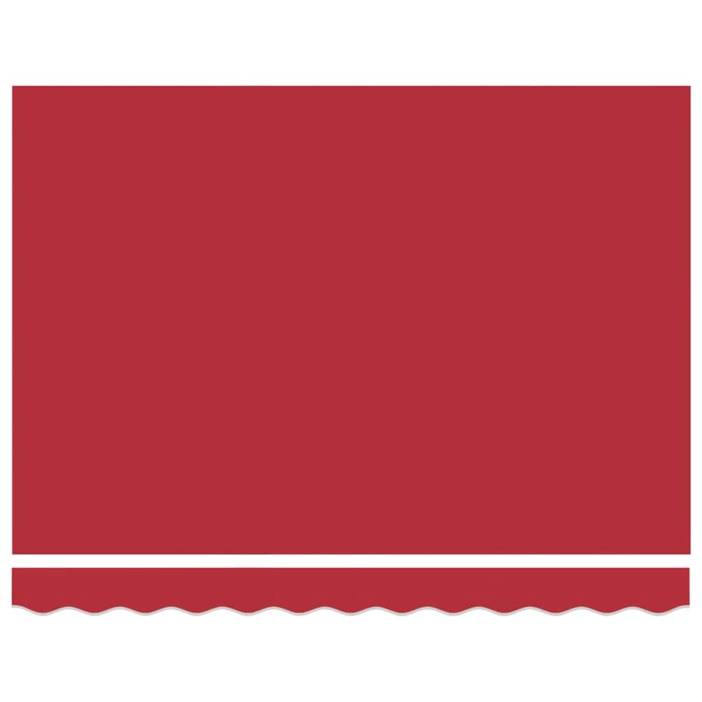 Behúzható napellenző Piros 350 x 200 cm Poliészter és fém