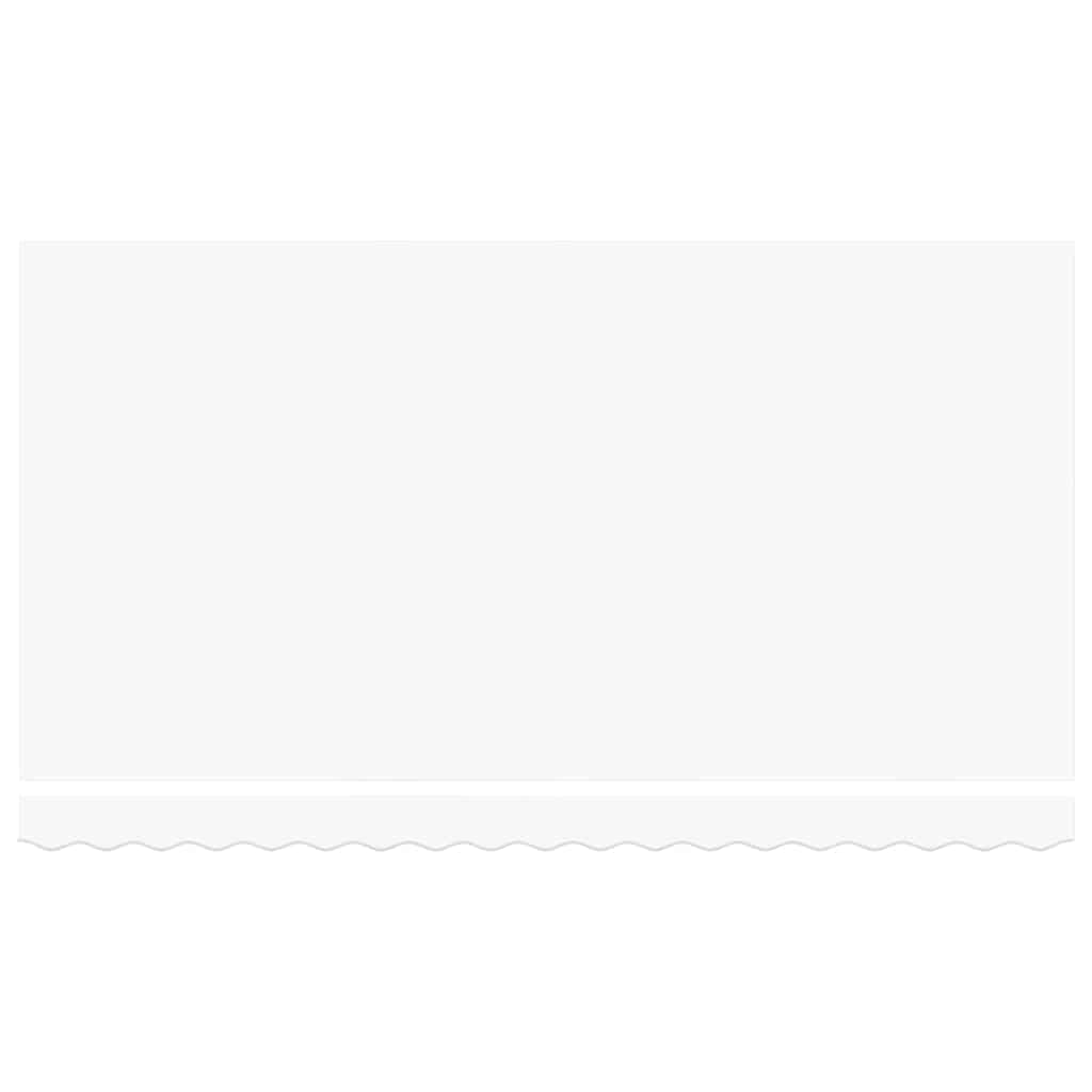 Behúzható napellenző Fehér 400 x 200 cm Pamut és Alumínium