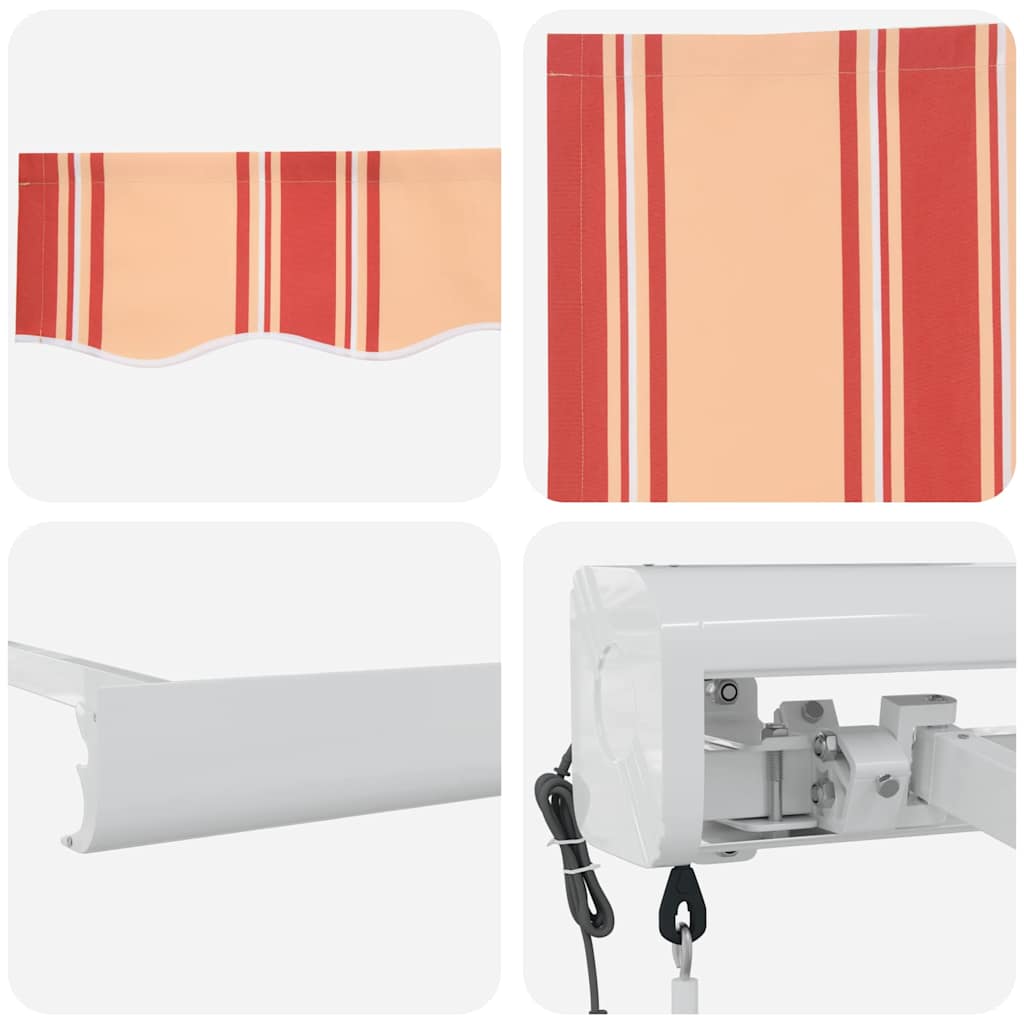 Behúzható napellenző sárga és narancssárga 300 x 250 cm