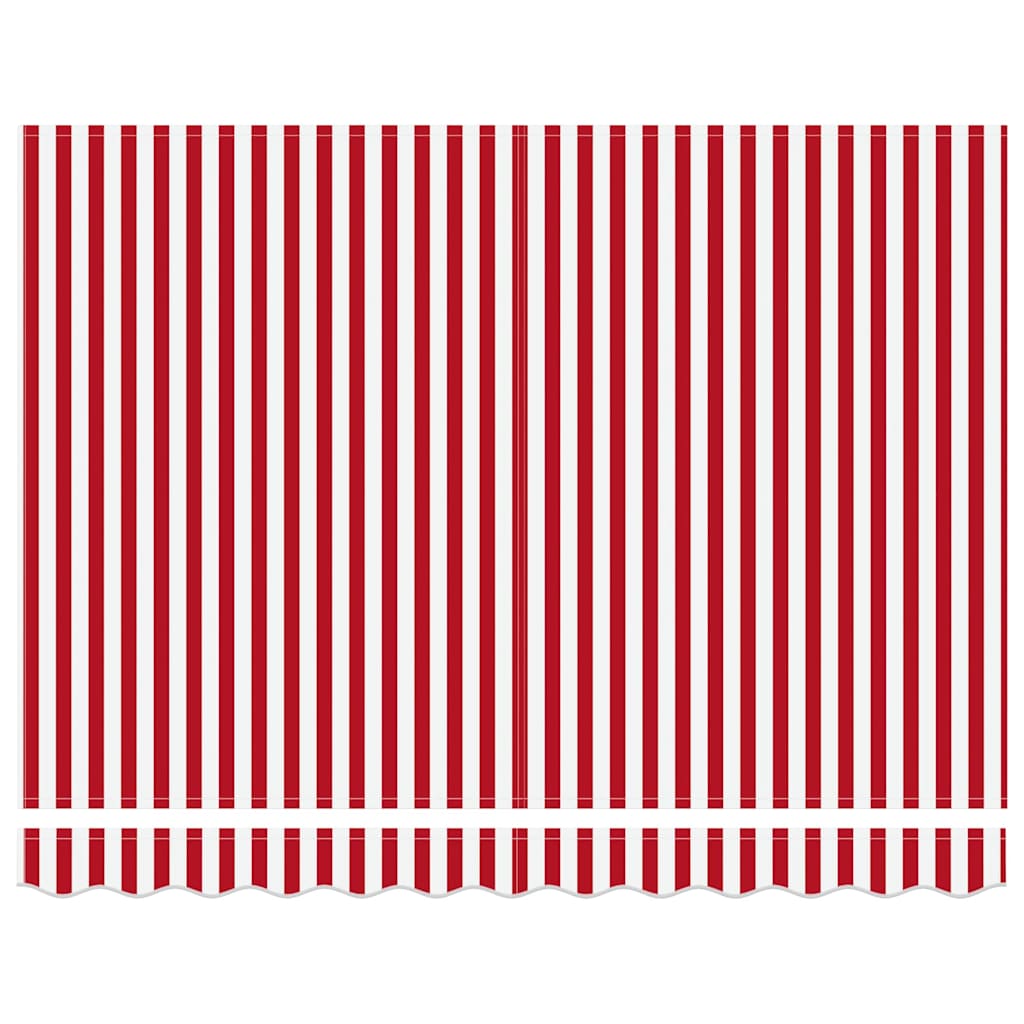 Behúzható napellenző Piros és Fehér 300 x 250 cm