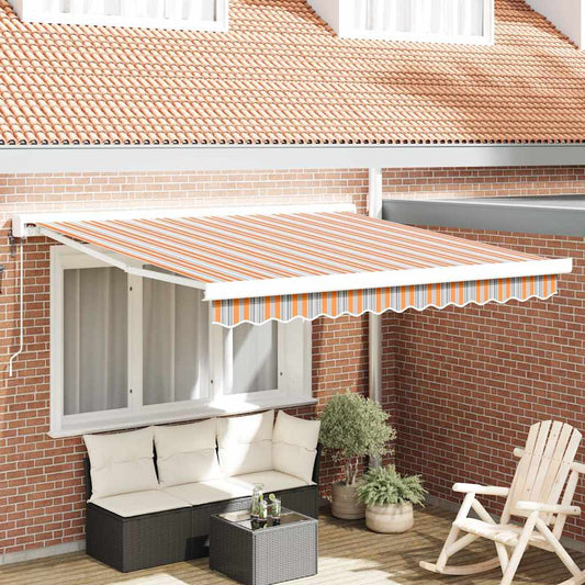 Behúzható napellenző Sokszínű 300 x 250 cm Szövet, Fém