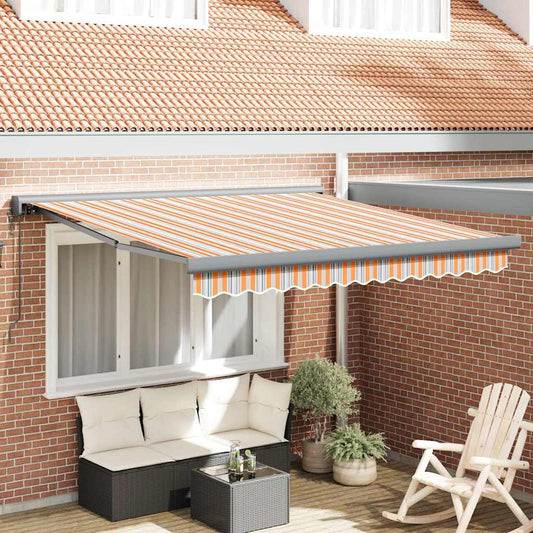Behúzható napellenző Sokszínű 300 x 250 cm Szövet, Fém