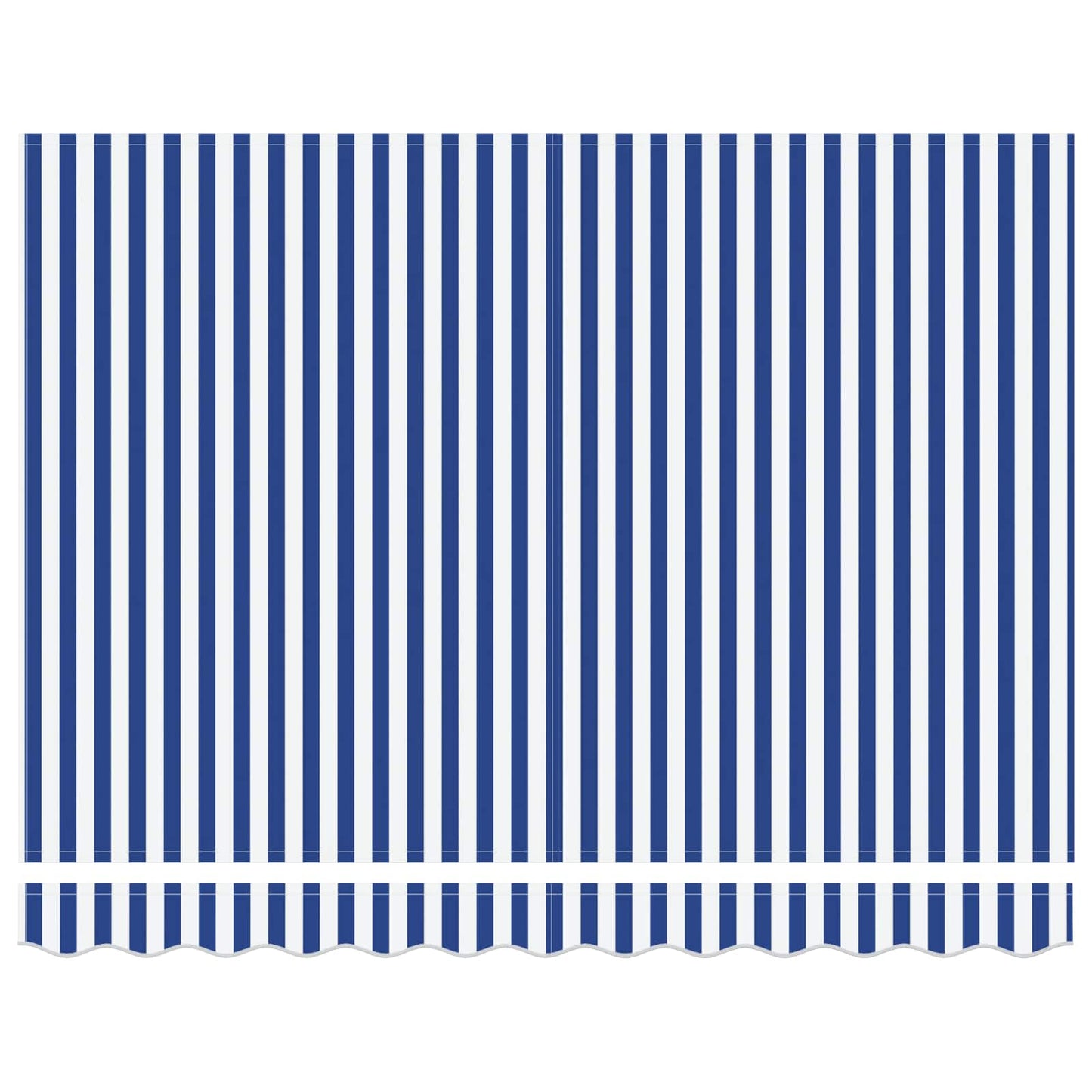 Behúzható napellenző Kék és Fehér 350 x 250 cm