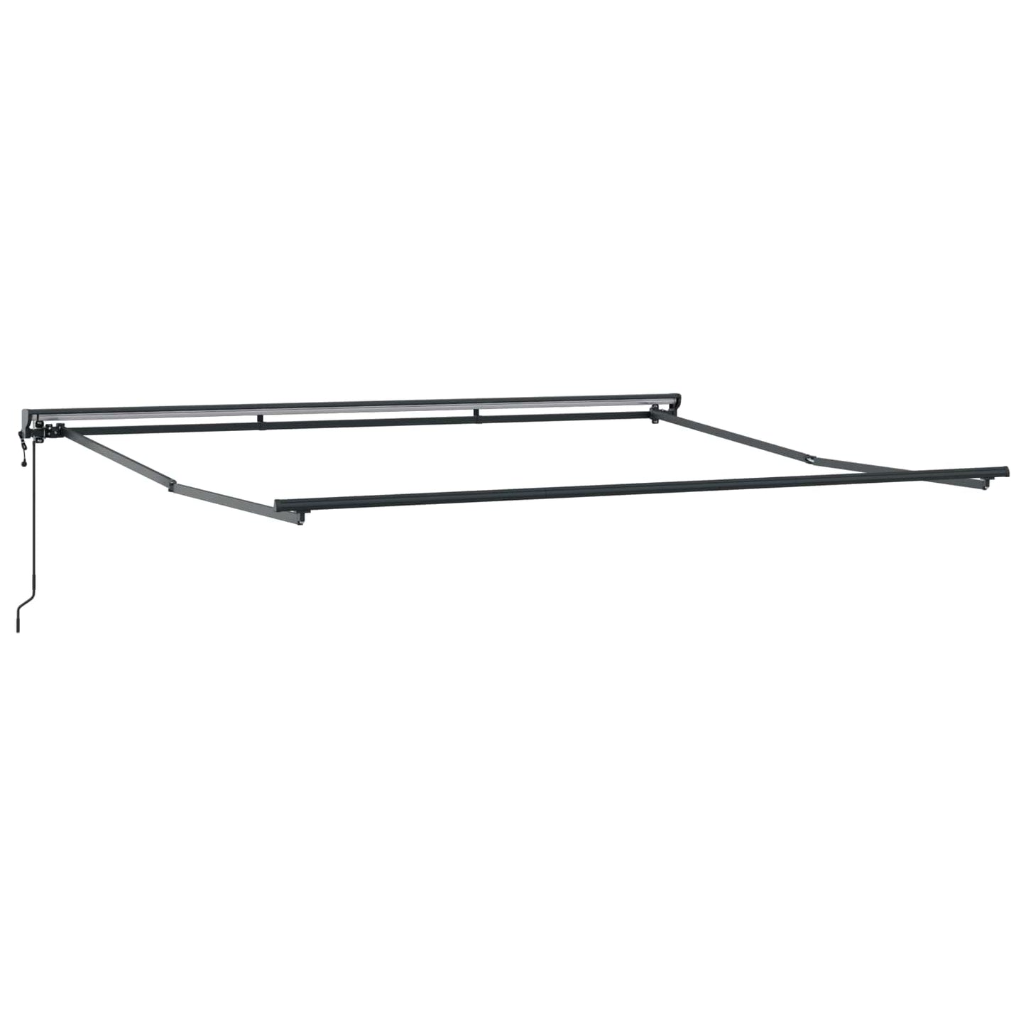 Behúzható napellenző Sárga és Fehér 350 x 250 cm