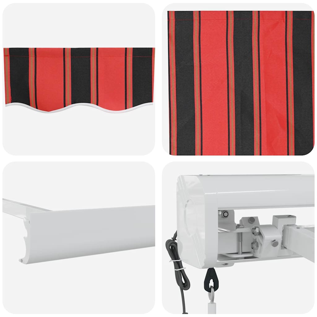 Behúzható napellenző narancssárga és barna 350 x 250 cm
