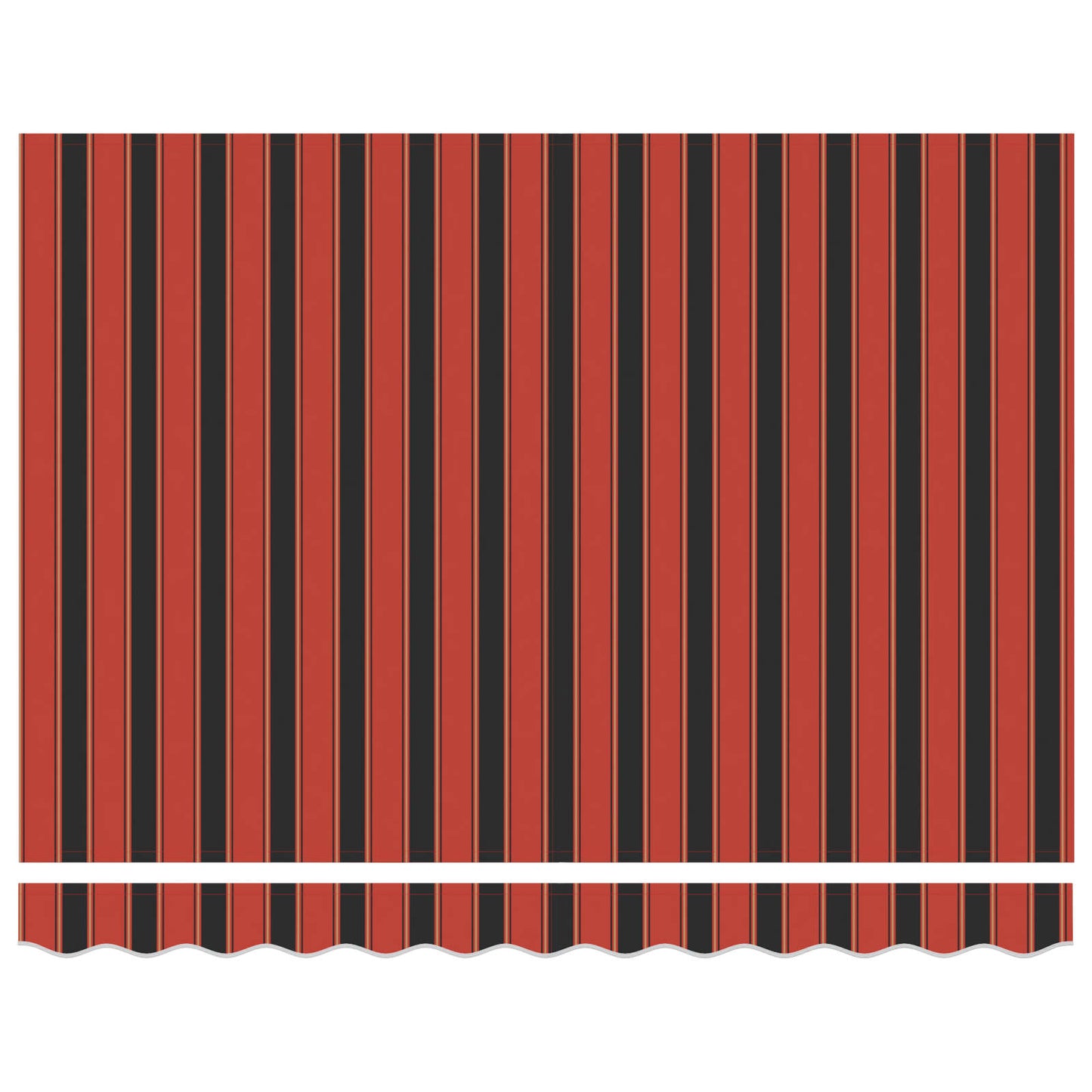 Behúzható napellenző Narancs és Fekete 350 x 250 cm