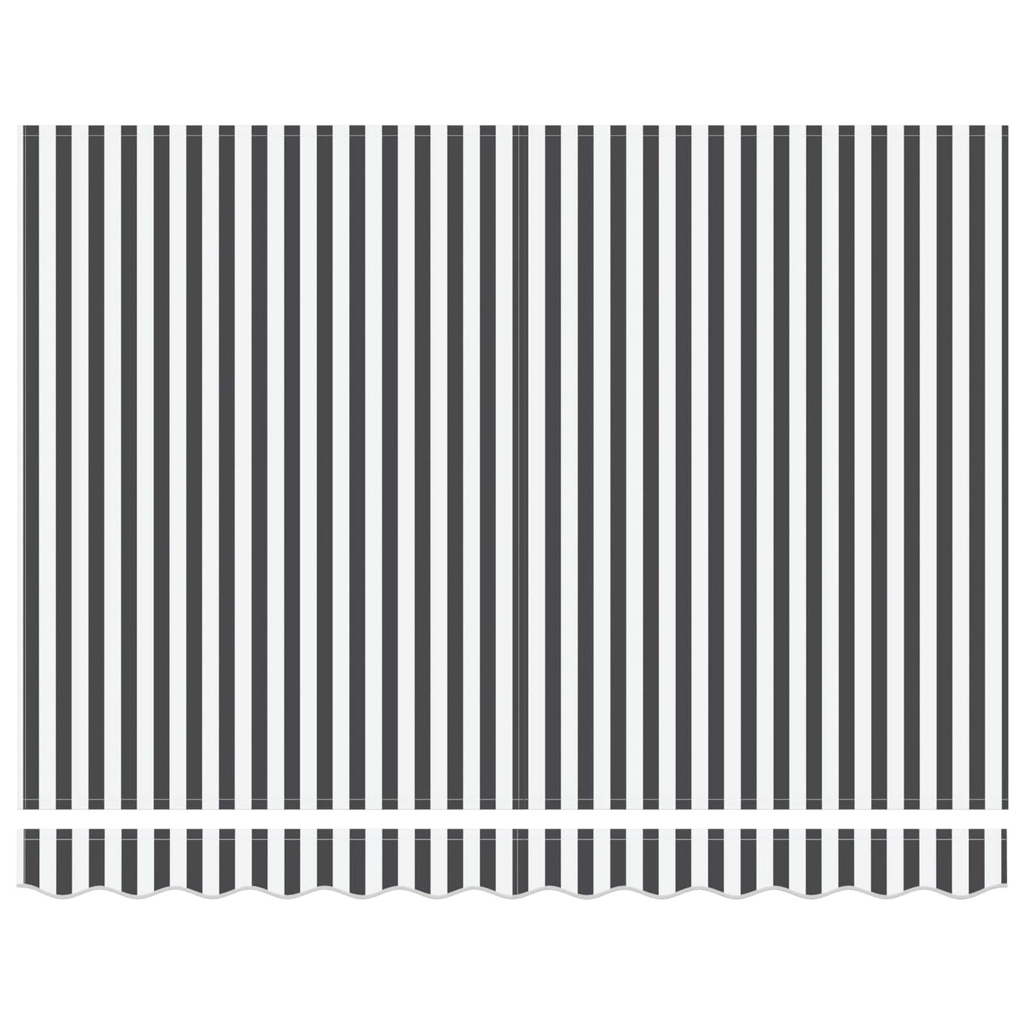 Behúzható napellenző Antracit és Fehér 350 x 250 cm