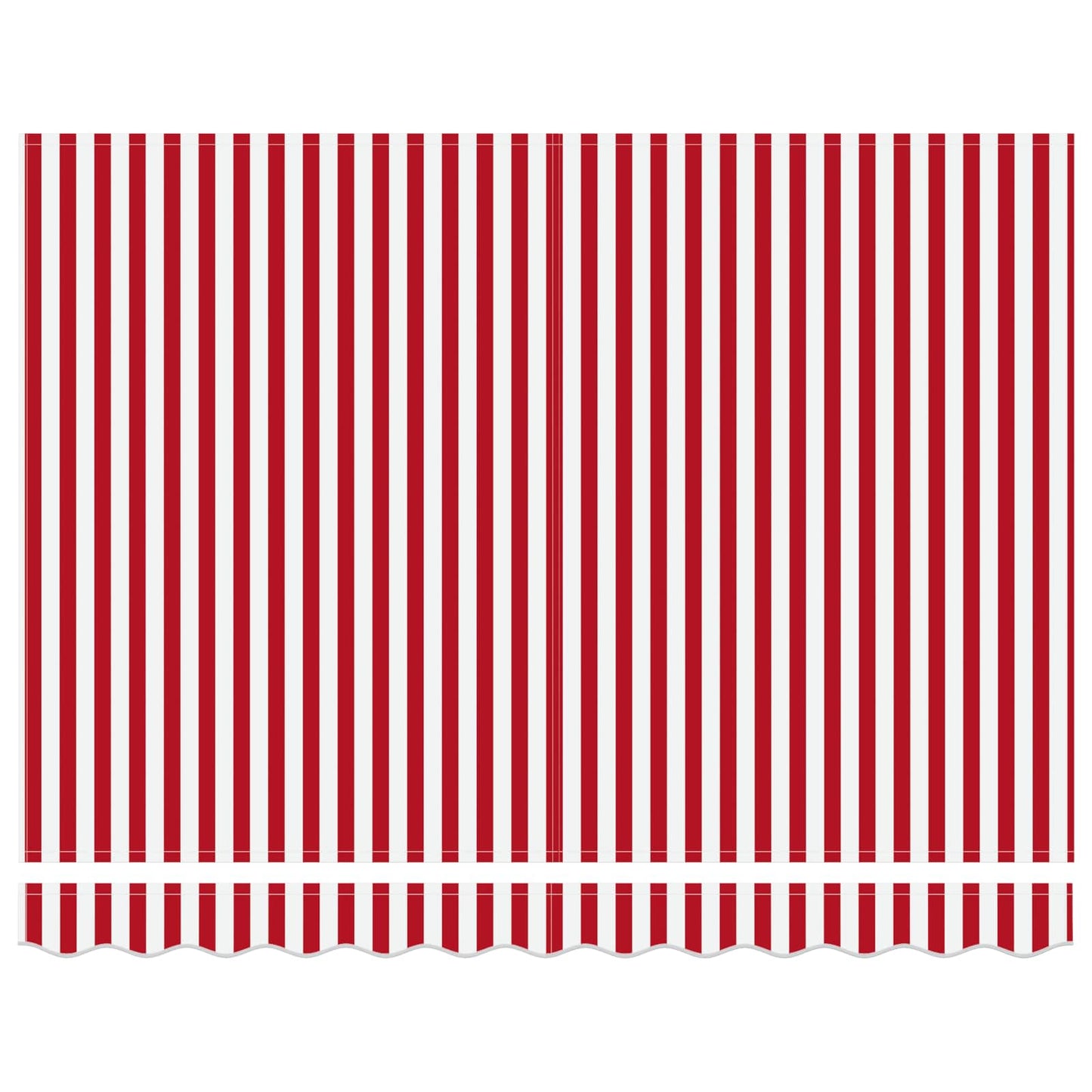 Behúzható napellenző Piros és Fehér 350 x 250 cm