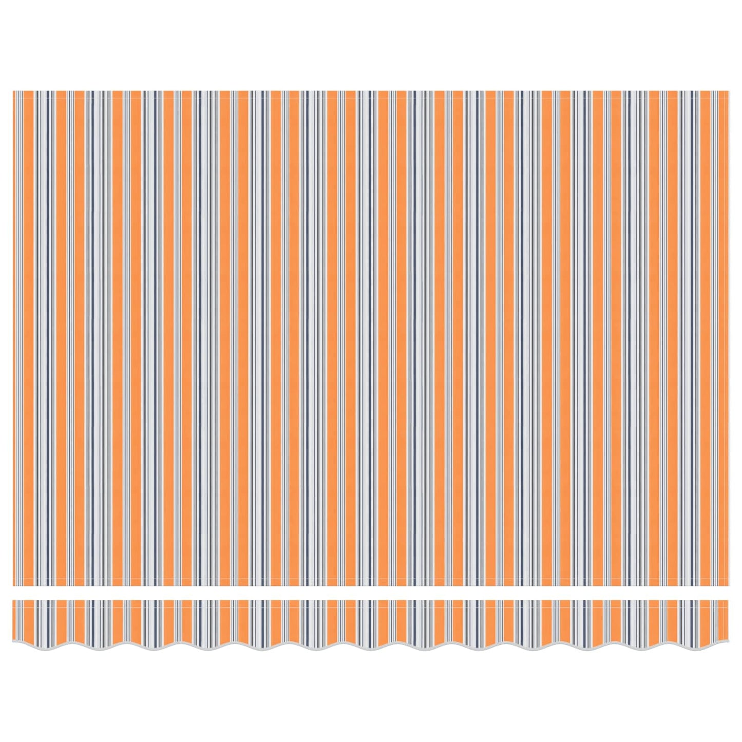 Behúzható napellenző Kék és Narancs 350 x 250 cm