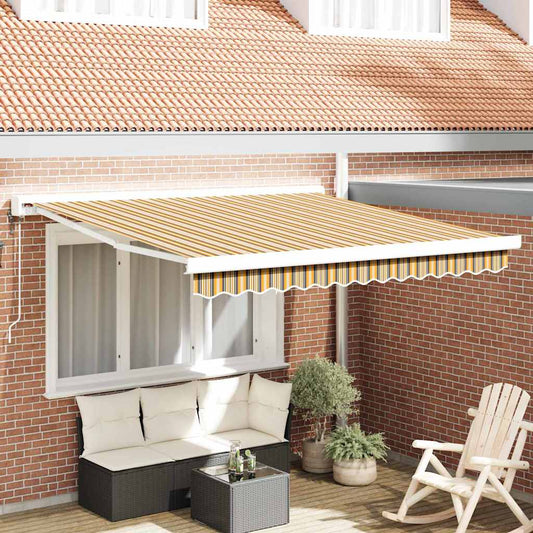 Behúzható napellenző Sokszínű 350 x 250 cm Szövet, Fém