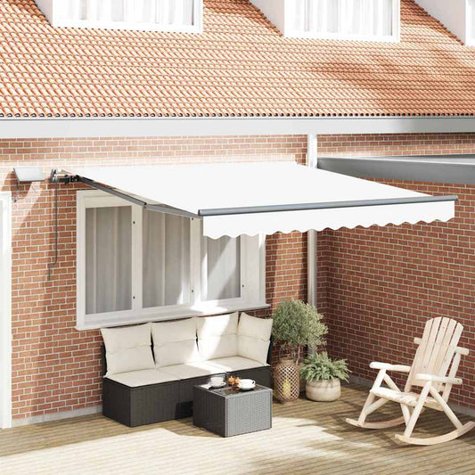 Behúzható napellenző Fehér 350 x 250 cm szövet