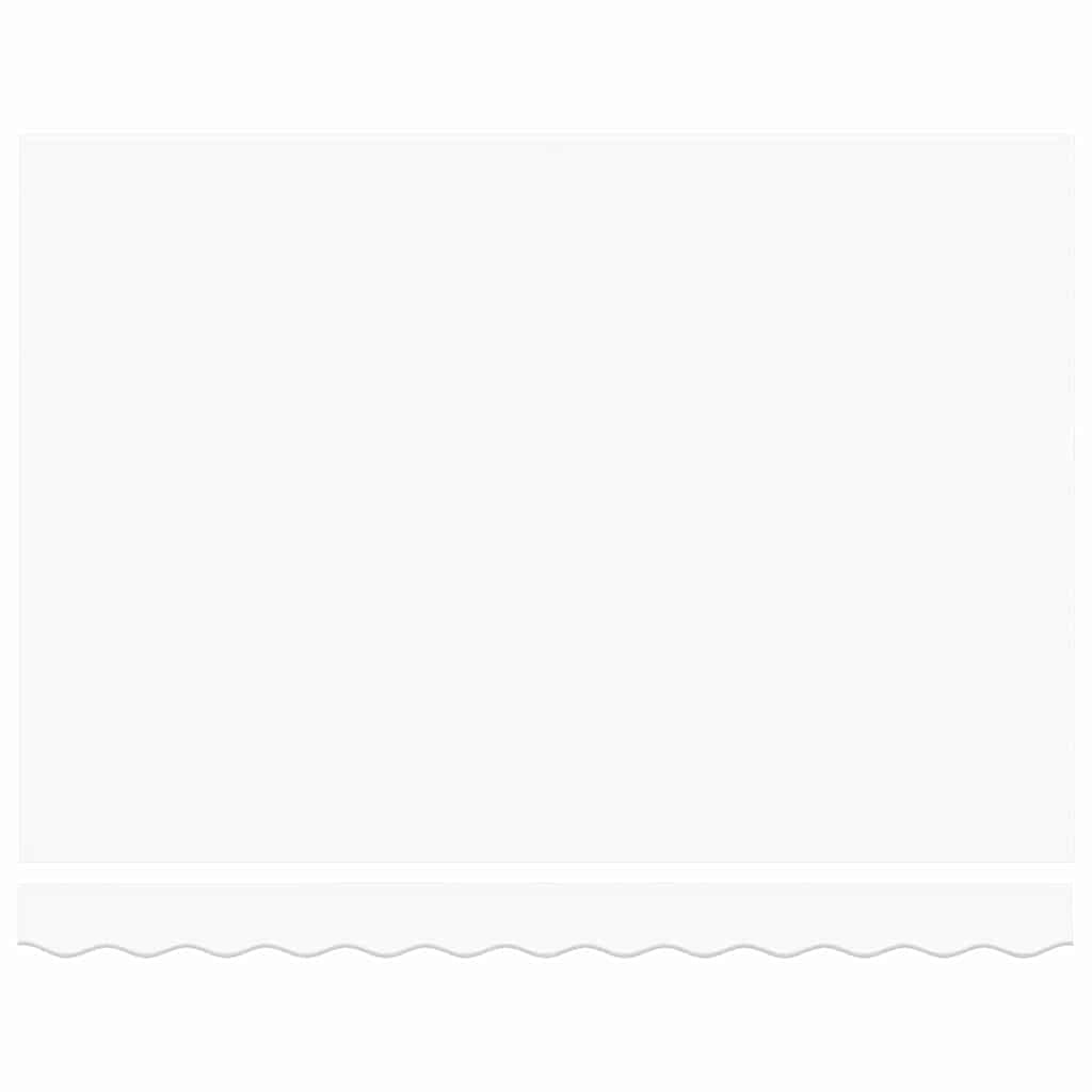 Behúzható napellenző Fehér 350 x 250 cm Poliészter és fém