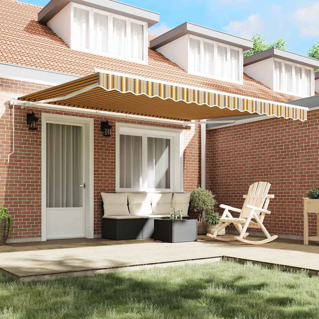 Behúzható napellenző 400 × 300 cm Sokszínű