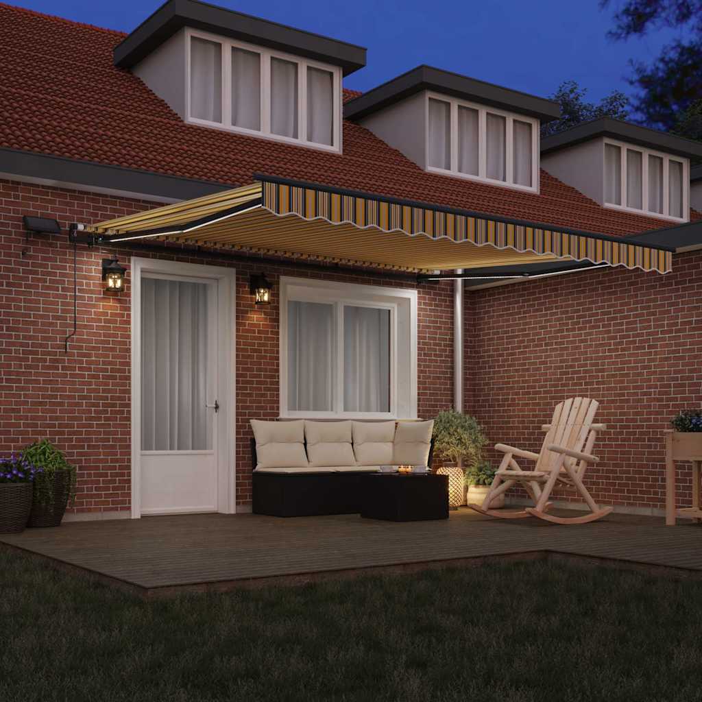 Behúzható napellenző Sokszínű 400 ×300 cm szövet