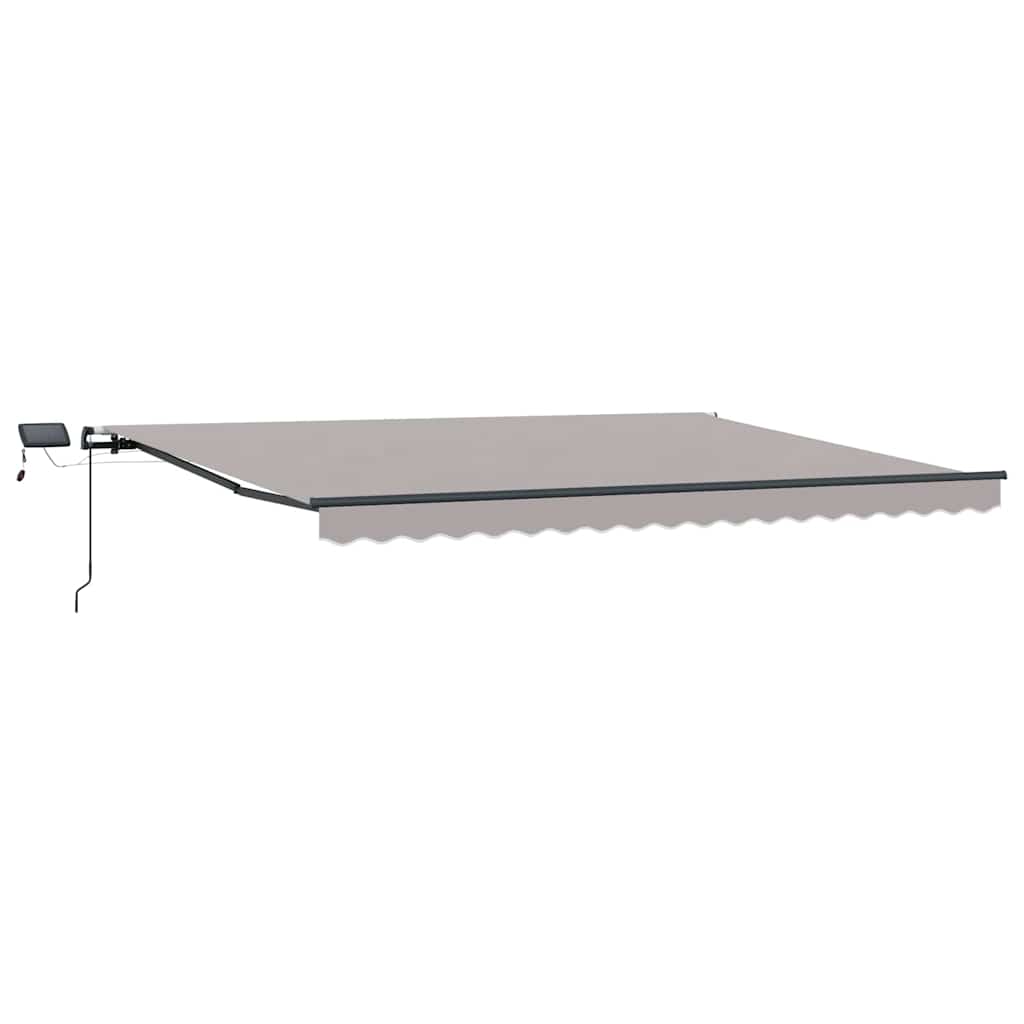 Behúzható napellenző Világosszürke 400 ×300 cm szövet