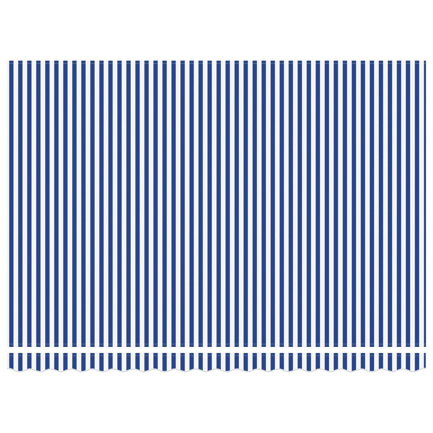 Behúzható napellenző Kék és Fehér 450 × 300 cm