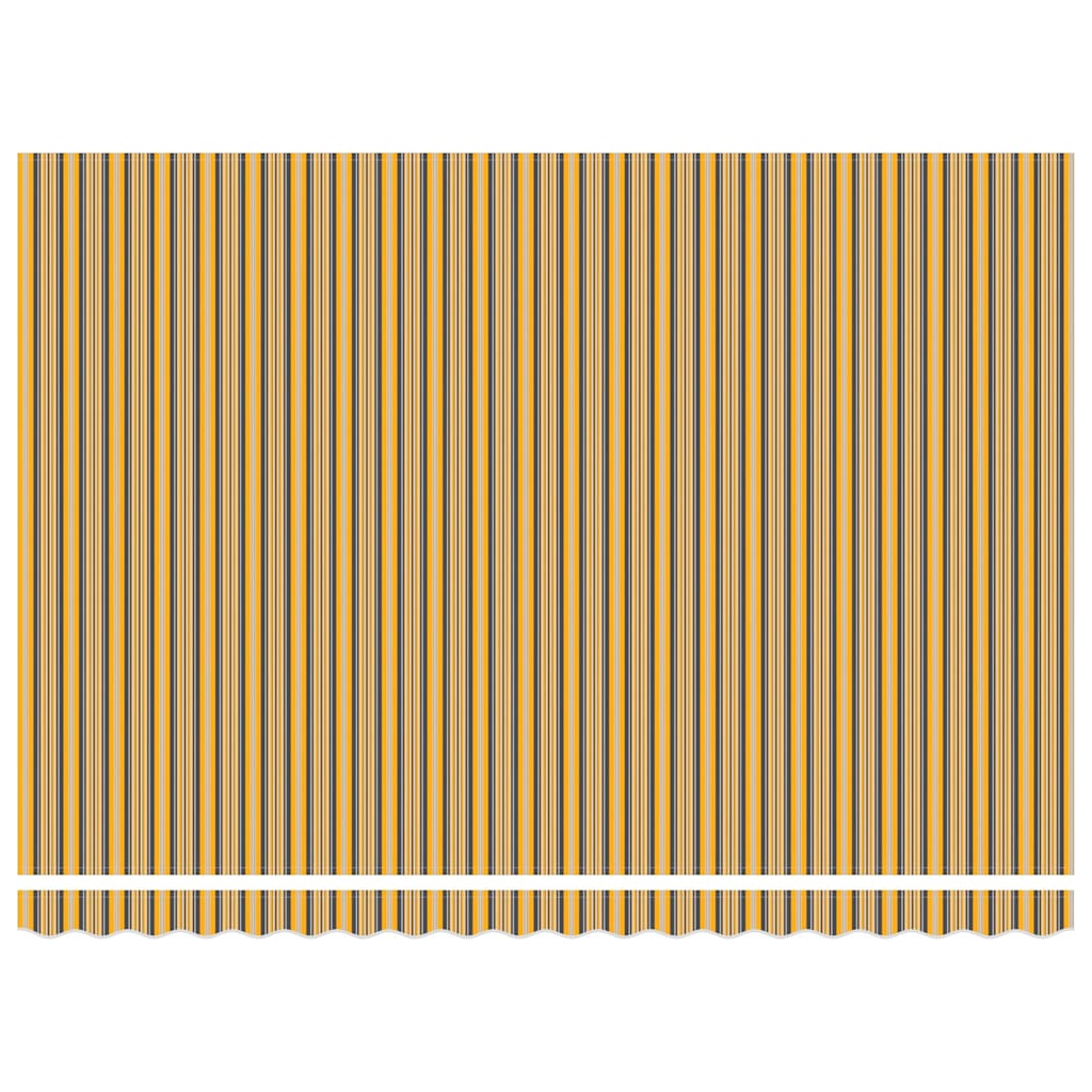 Behúzható napellenző Sárga és Szürke 450 × 300 cm