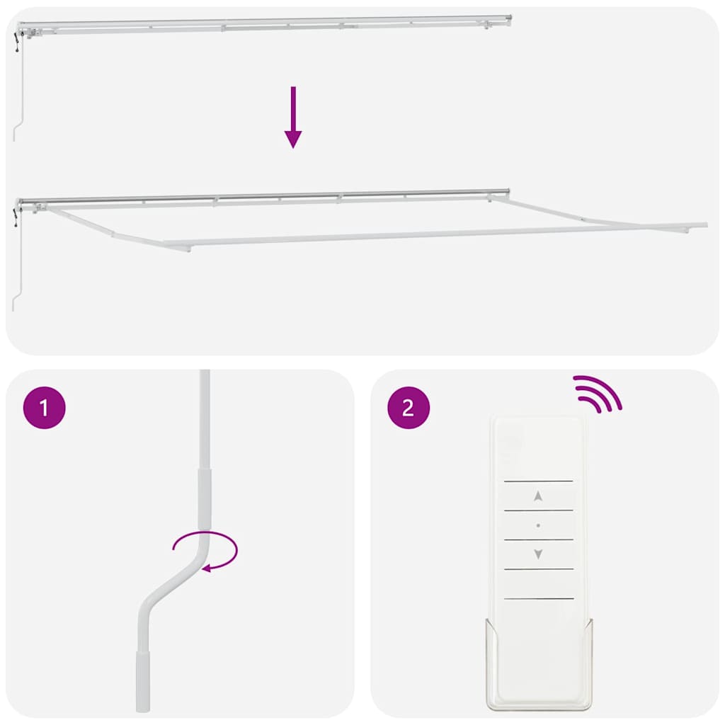 Behúzható napellenző Zöld és sárga 600 × 300 cm Szövet és Acél