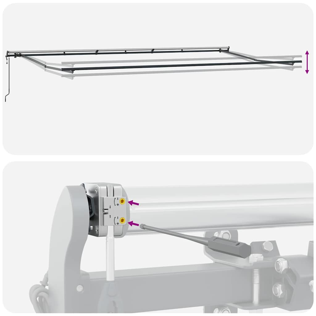 Behúzható napellenző Zöld és sárga 600 × 300 cm