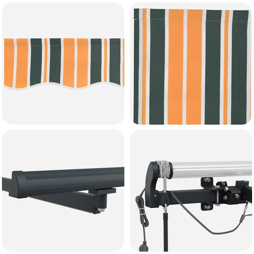 Napernyő Anyag tartalmaz Zöld és sárga 600 × 300 cm Poliészter