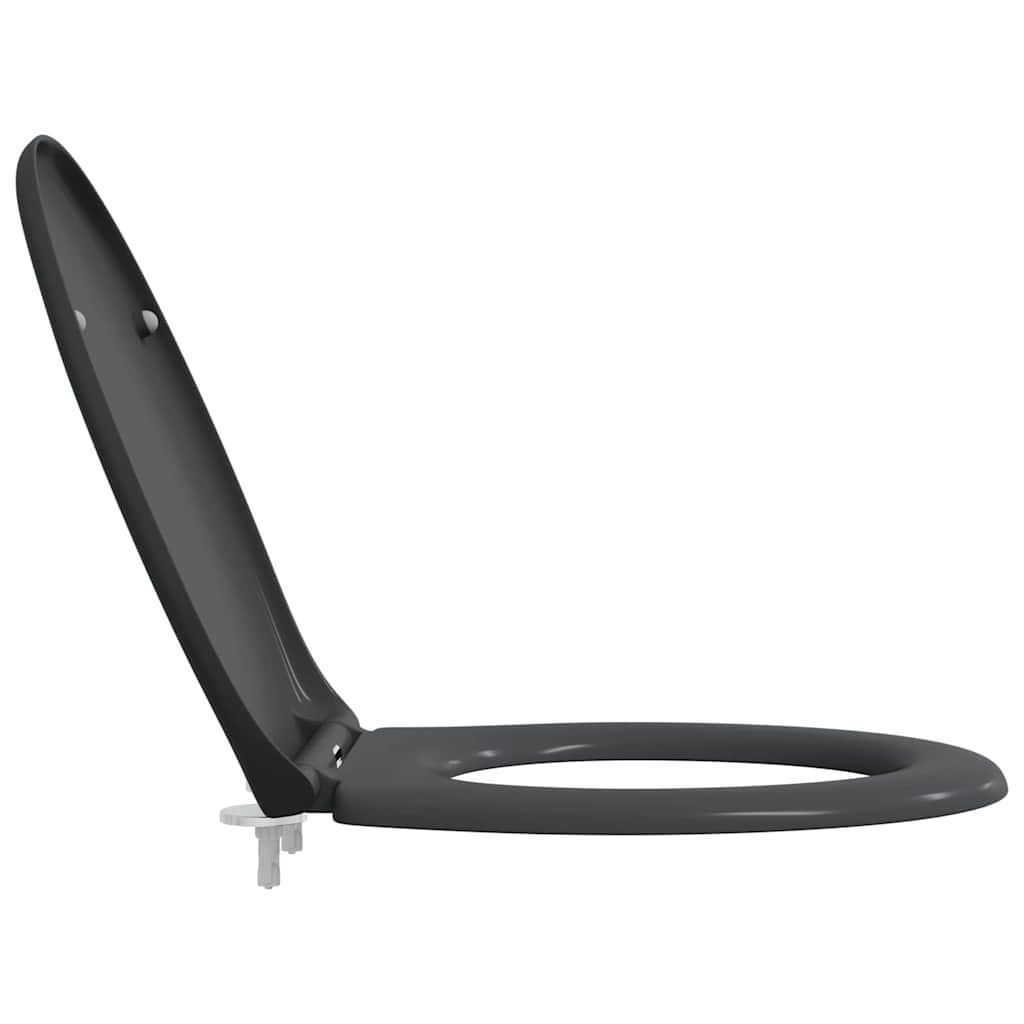 Gyorsan Levehető WC Ülőke Antracit 44.8 x 37.3 x 4.2 cm