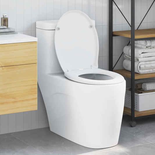Gyorsan Levehető WC Ülőke Fehér 44.8 x 37.3 x 4.2 cm Duroplast