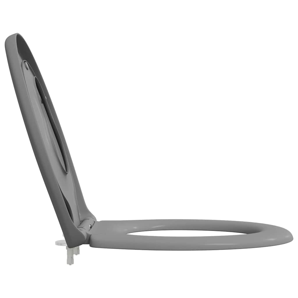 Gyorsan Levehető WC Ülőke Szürke 44.5 x 37.3 x 4.3 cm Duroplast