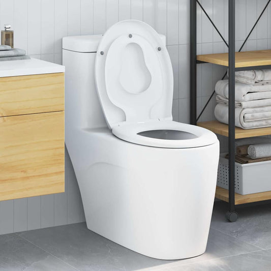 Gyorsan Levehető WC Ülőke Fehér 44.5 x 37.3 x 4.3 cm Duroplast