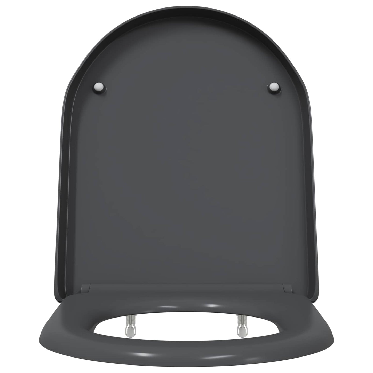 Gyorsan Levehető WC Ülőke Antracit 46.2 x 36 x 4.3 cm Duroplast