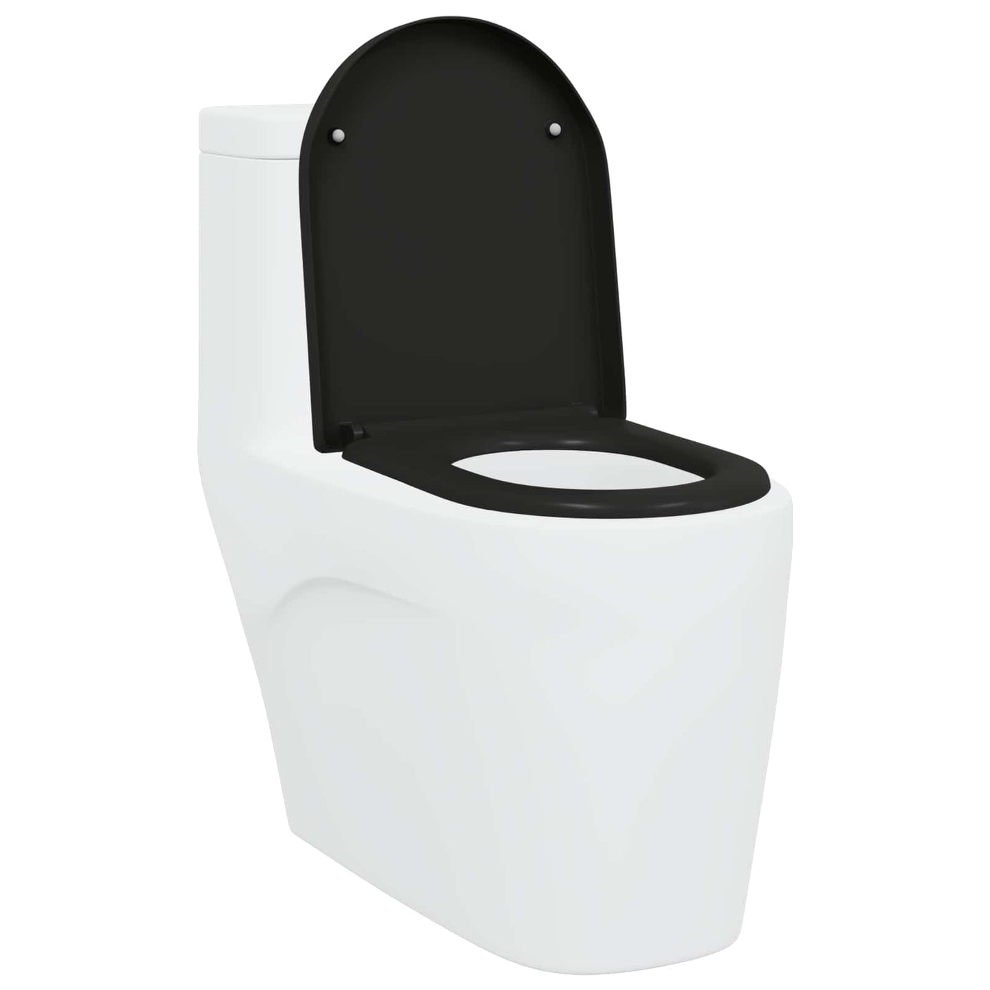 Gyorsan Levehető WC Ülőke Fekete 46.2 x 36 x 4.3 cm Duroplast