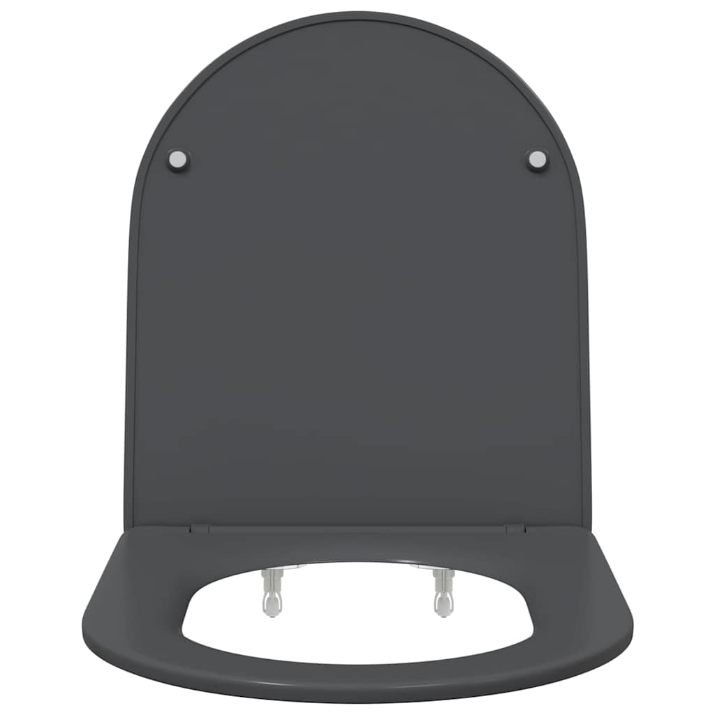 Gyorsan Levehető WC Ülőke Antracit 44 x 36.4 x 3.4 cm Duroplast