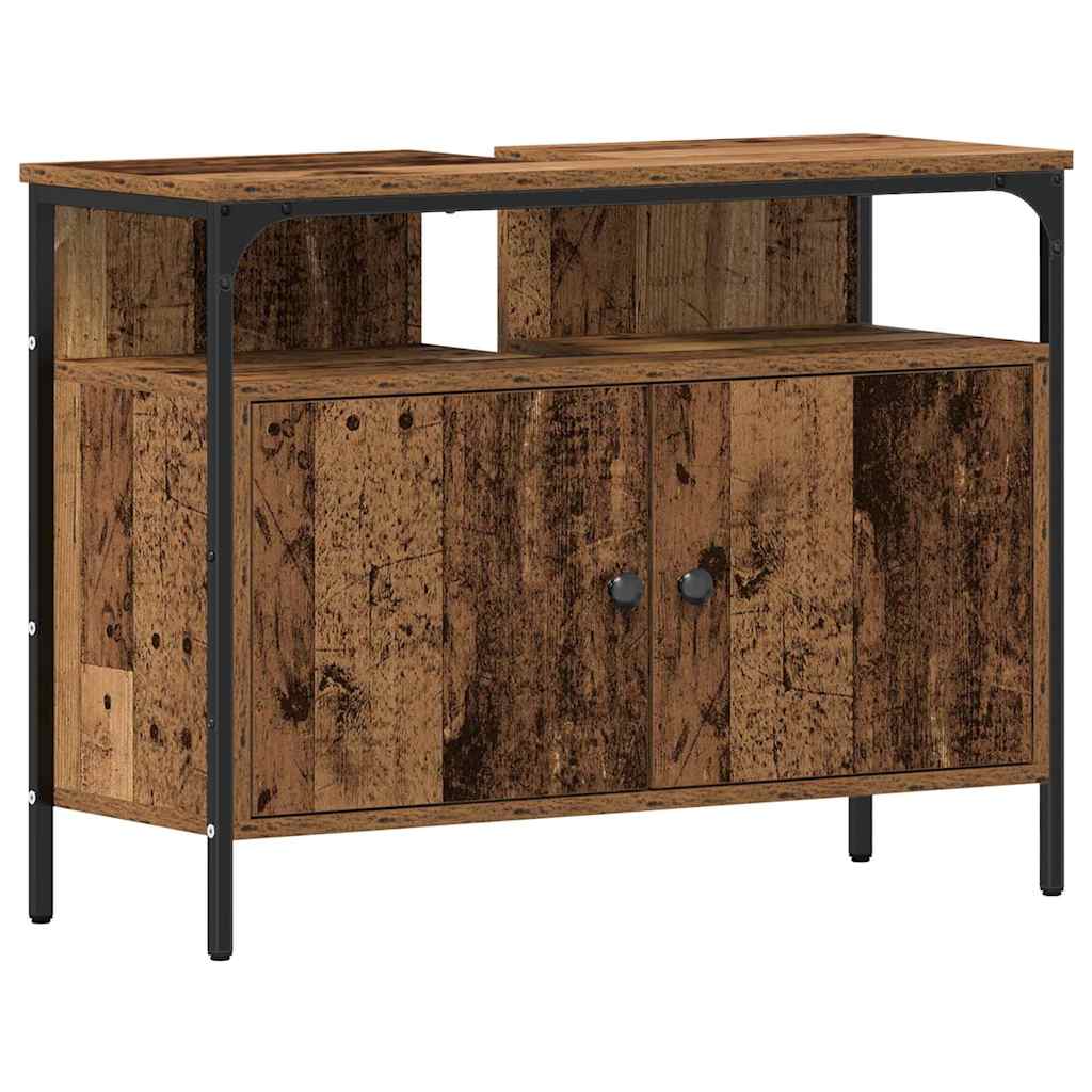 Fürdőszobai Mosdószekrények 3 pcs Barna 80 x 30 x 60 cm Faanyag