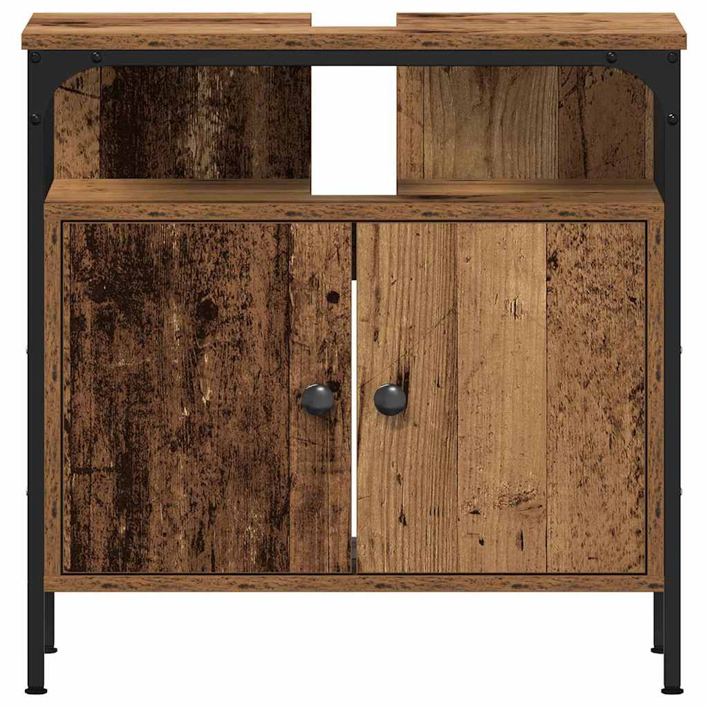 Fürdőszobai Mosdószekrények 3 pcs Barna 80 x 30 x 60 cm Faanyag