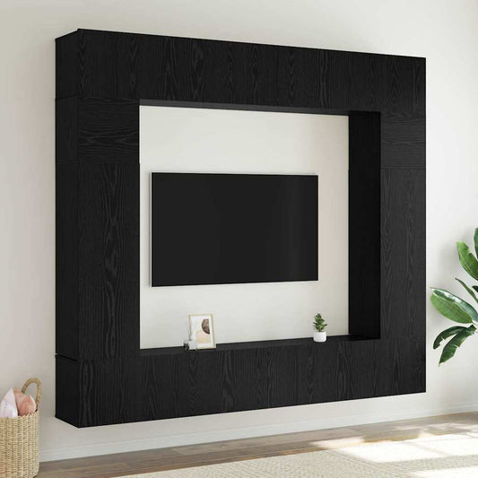 TV szekrény garnitúra 8 pcs Musta tammi 100 x 30 x 30 cm