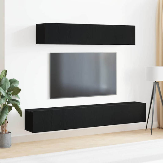 TV szekrény garnitúra 4 pcs Musta tammi 100 x 30 x 30 cm