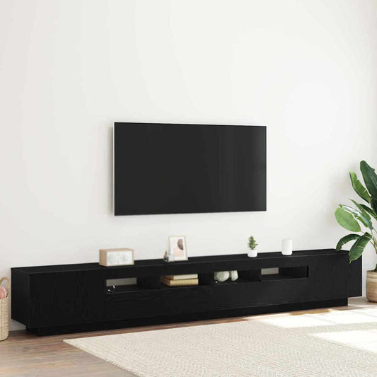 TV szekrény 3 pcs Fekete 260 x 35 x 40 cm Faanyag