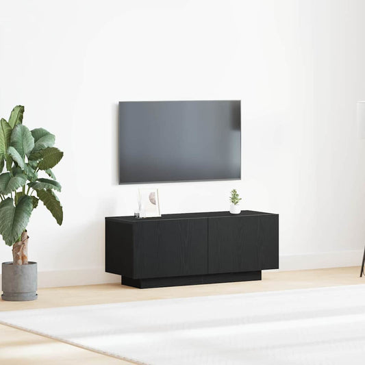 TV szekrény Musta tammi 100 x 35 x 40 cm Faanyag