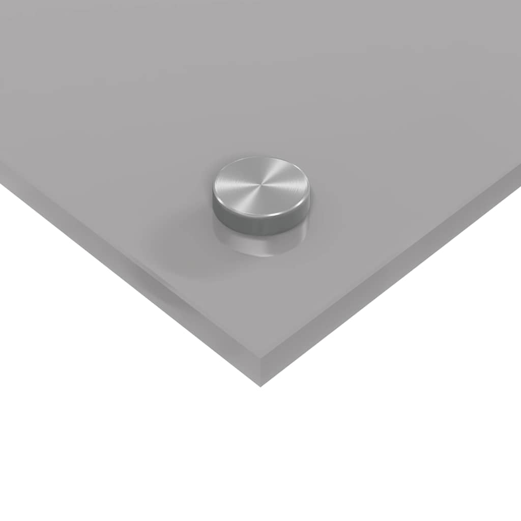 Konyhai Faldekor Világosszürke 100x40x0,6 cm Edzett Üveg