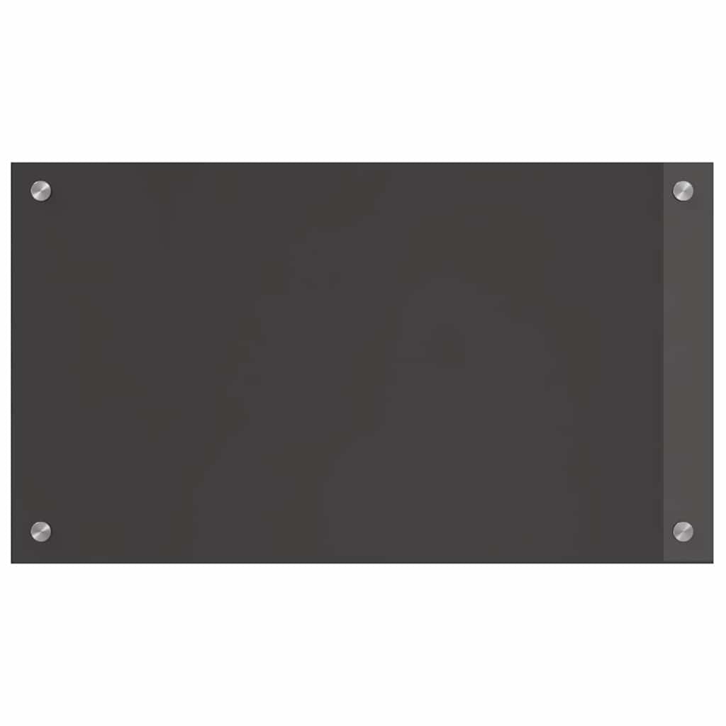 Konyhai Háttérpanelek Sötétszürke 70x40x0,6 cm Edzett Üveg