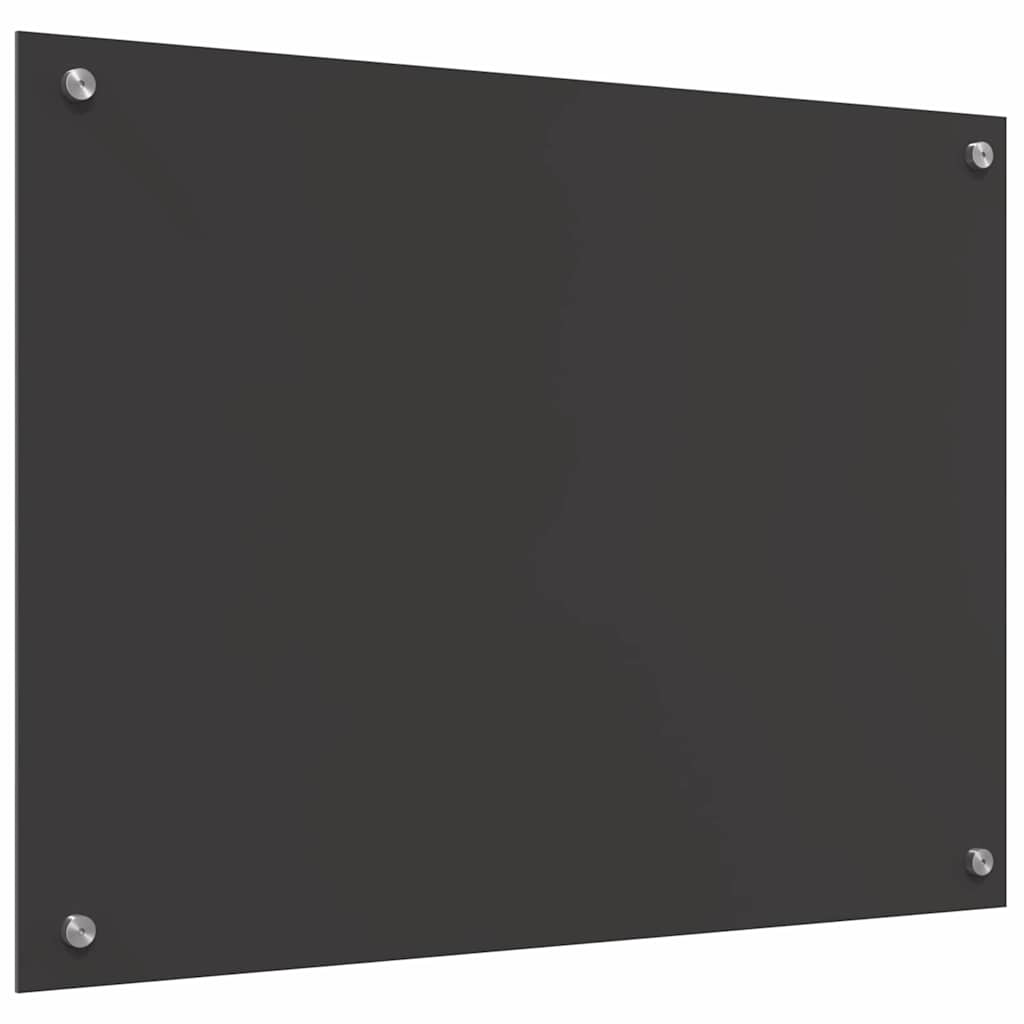 Konyhai Hátfal Sötétszürke - 80x60x0.6 cm Edzett Üveg