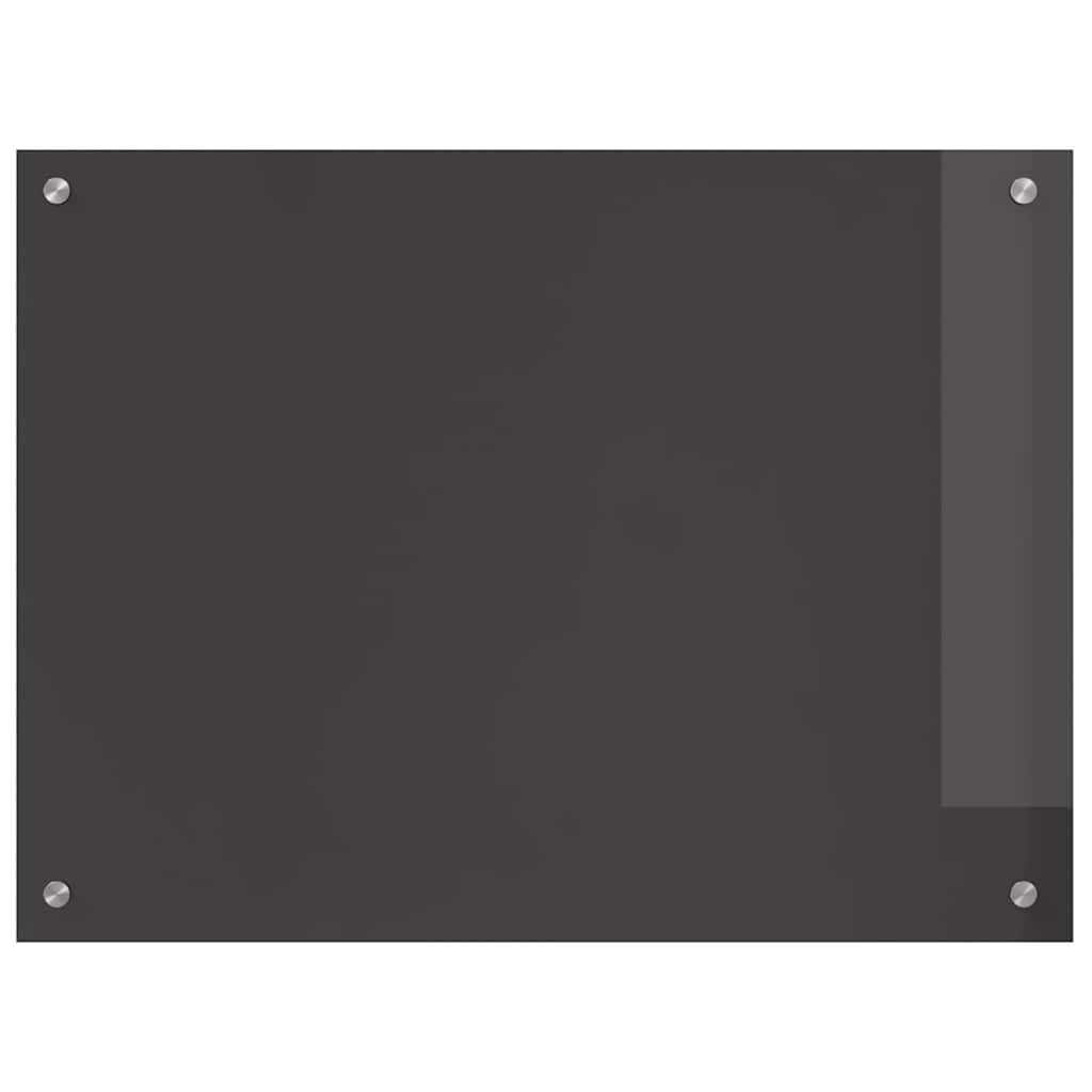 Konyhai Hátfal Sötétszürke - 80x60x0.6 cm Edzett Üveg