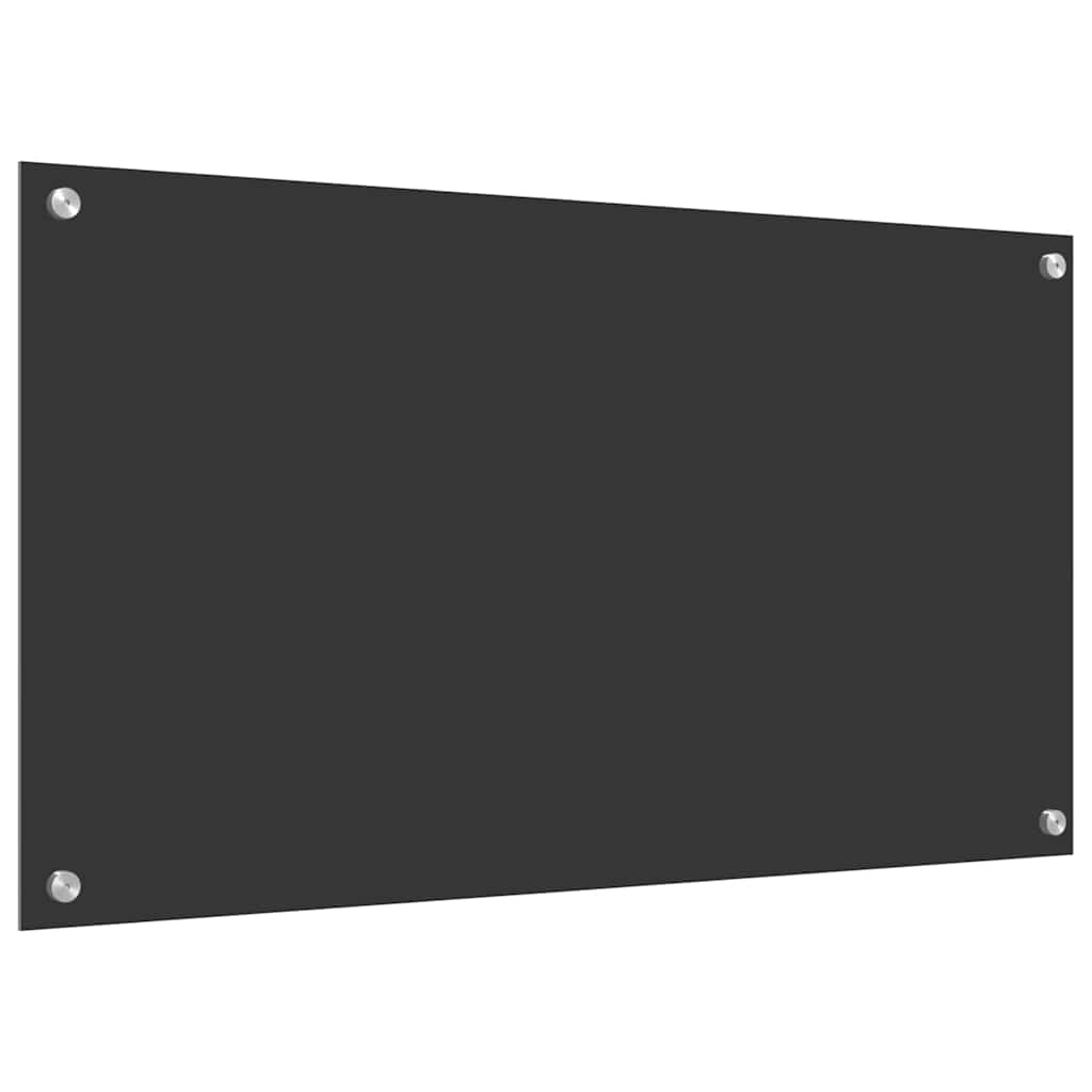 Konyhai Bútorlap Sötétszürke 90x50x0,6 cm Edzett Üveg