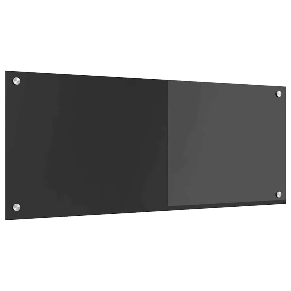 Konyhai Hátfal Sötétszürke 100x40x0,6 cm Edzett Üveg