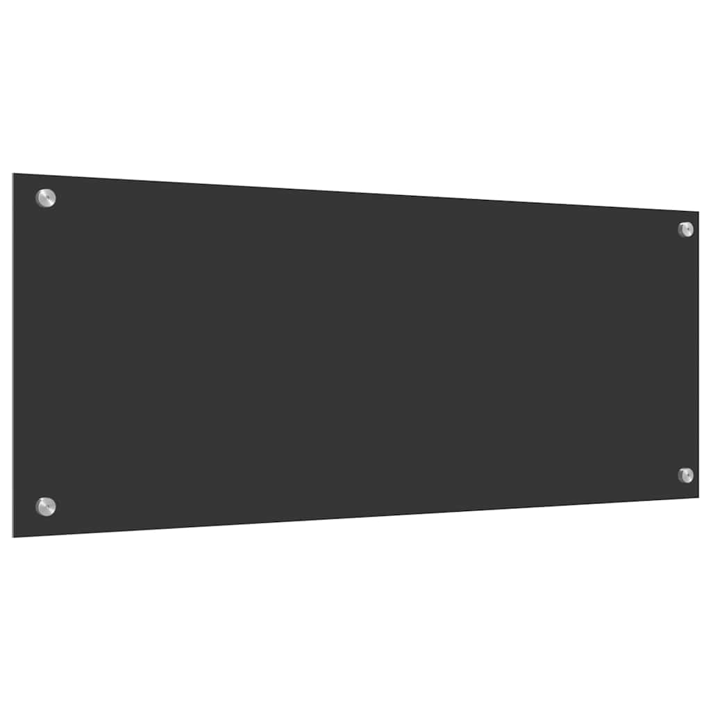 Konyhai Hátfal Sötétszürke 100x40x0,6 cm Edzett Üveg