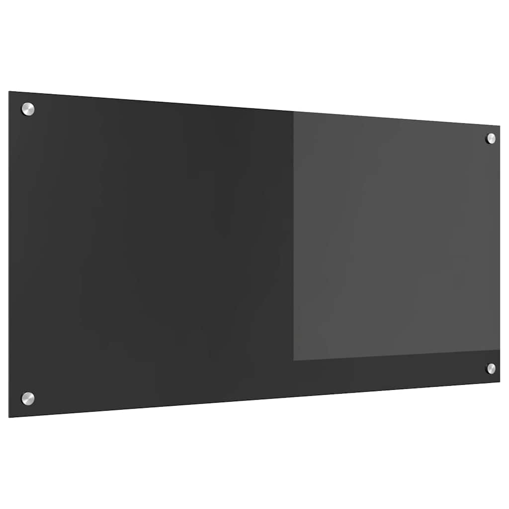 Konyhai Háttérsugárzó Sötétszürke 100x50x0,6 cm Edzett Üveg