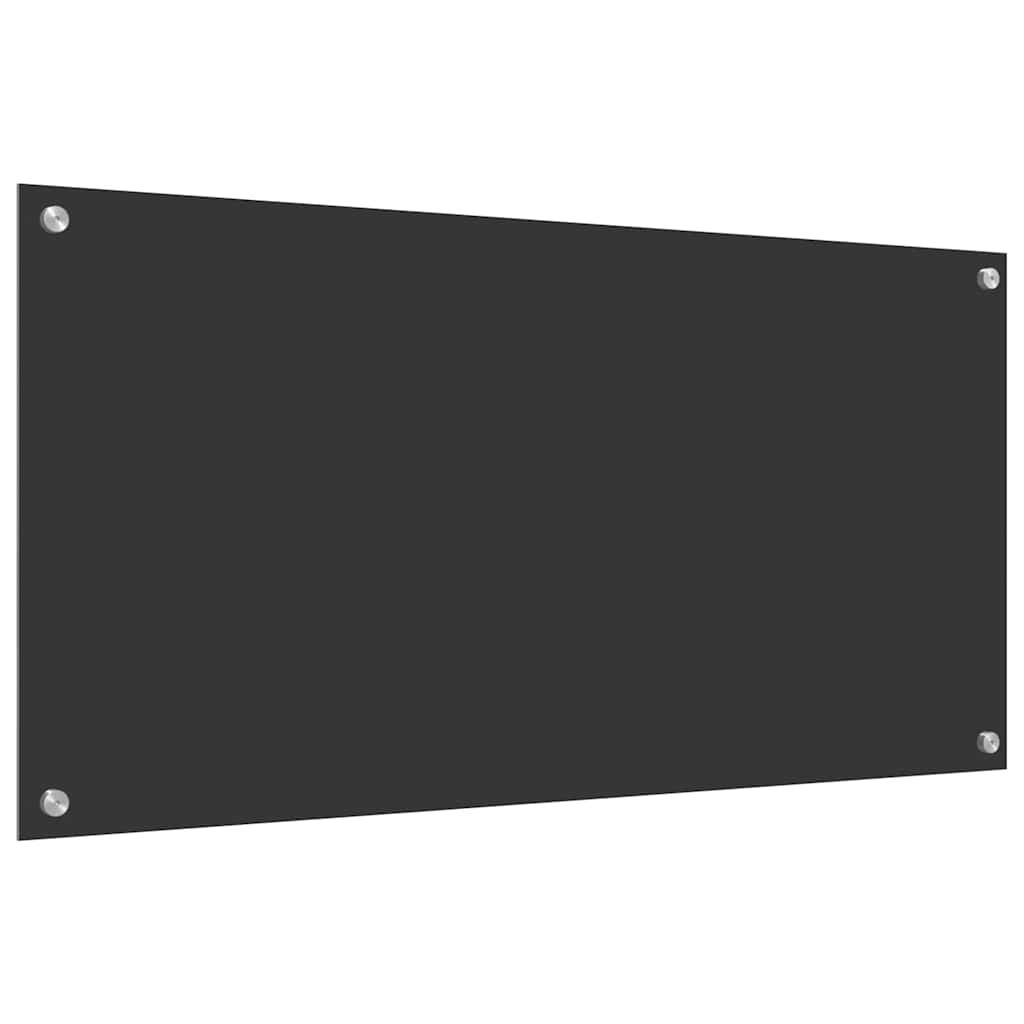 Konyhai Háttérsugárzó Sötétszürke 100x50x0,6 cm Edzett Üveg